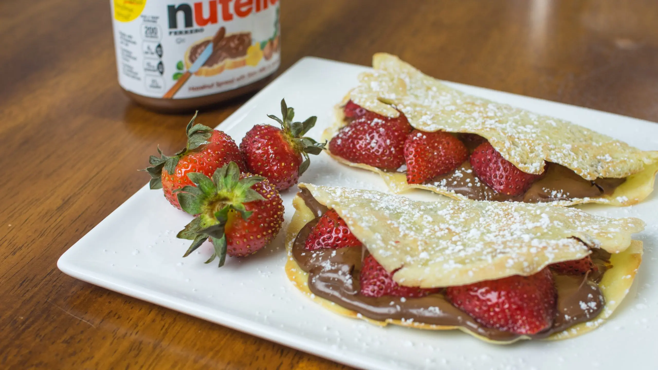 Crepe de nutella facil e rápido