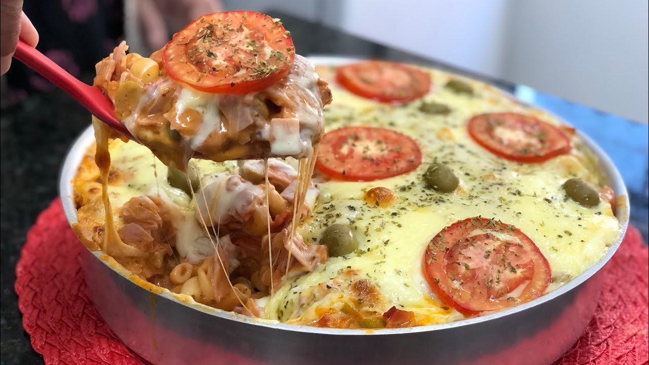 Macarrão sabor pizza