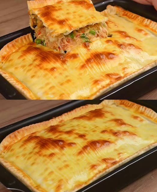Torta de Frango com Massa de Pastel: Receita Irresistível e Prática! - Receita Completa